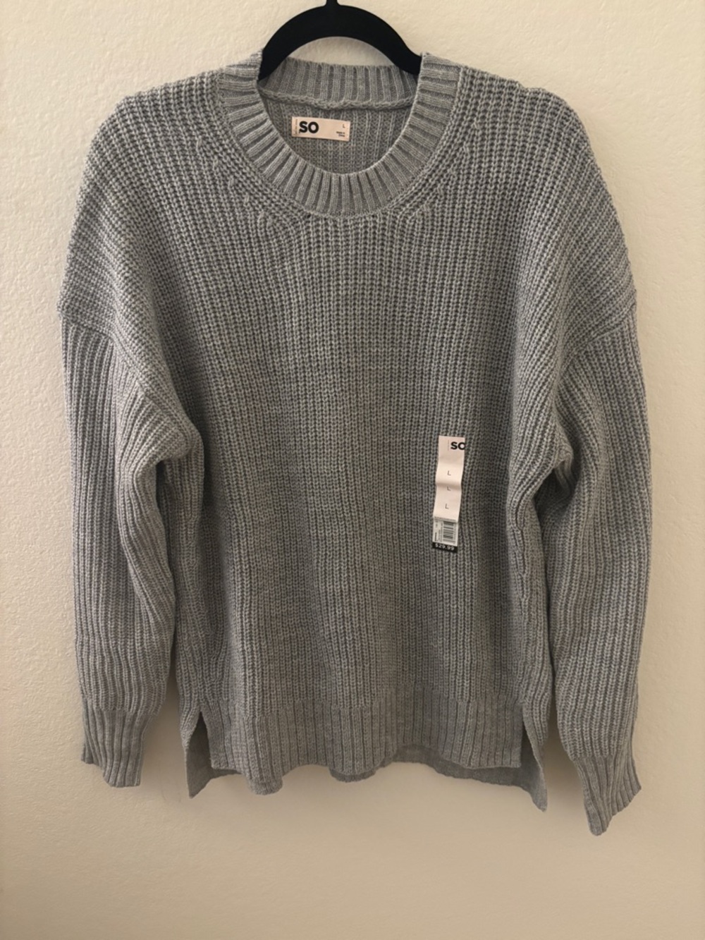 SO Crewneck Sweater in Light Gray